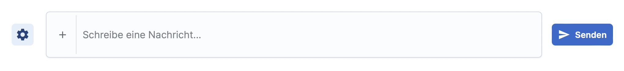 Screenshot des Chat-Bereichs auf der meinGPT-Plattform, in dem Nutzer direkt mit der KI kommunizieren können.